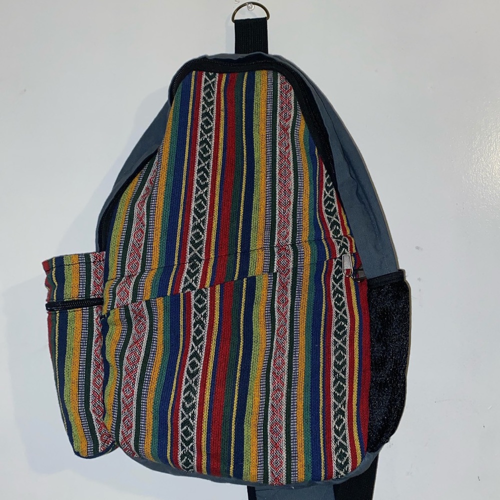 Multicolored Crossbody Backpack
